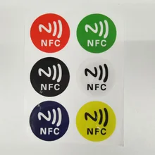 Красный Мини водонепроницаемый Ntag213 13,56 МГц RFID смарт-карты NFC метки программируемый ПЭТ для радиочастотной идентификации nfc-метка/Этикетка/наклейка NFC карта для библиотеки