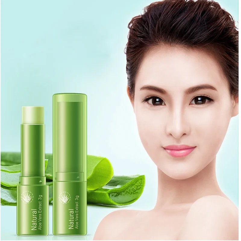 BIOAQUA Makeup Lip sticks Long Lasting Deep Moisturizing Aloe Makeup Lip Balm Colorless Lip Care Men 4