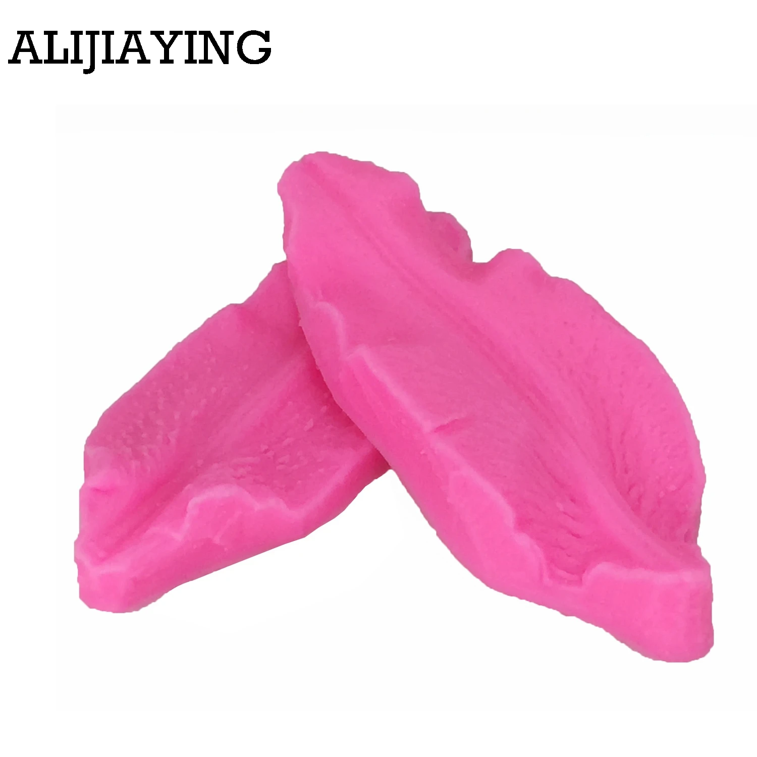 

M1014 2pcs/set Lily Flower Leaf Embosser Printing Wedding Decoration Silicone Mold Baking Fondant Sugar Process Kitchen Baking