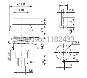 DS-450 push button drawing