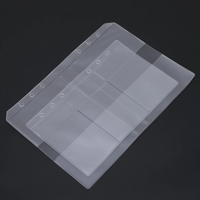 Прозрачный ПВХ визитная карточка сумка для хранения продуктов держатель переплет Обложка для папки держатель для карт
