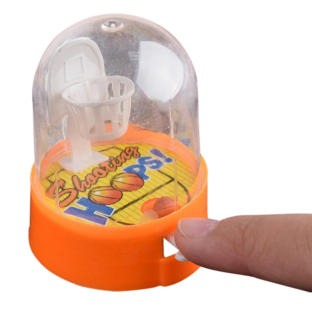 

1Pcs Random Color Cute PVC Plastic Small Mini Handheld Finger Ball Hand Basketball Hoops Shooting Puzzle toy For Kids Funny Gift