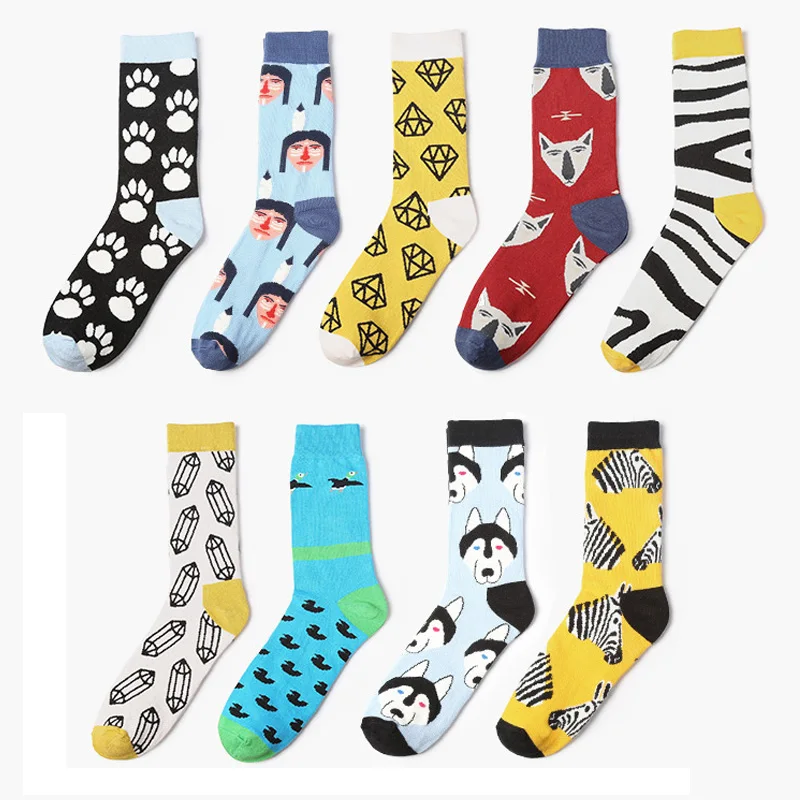 JULY'S SONG Happy Socks красочные хлопковые зимние забавные мужские носки