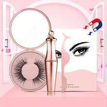 Новые магнитные ресницы 3D накладные норковые магнит для ресниц магнитные жидкие подводки для глаз и магнитные накладные ресницы и Пинцет Набор