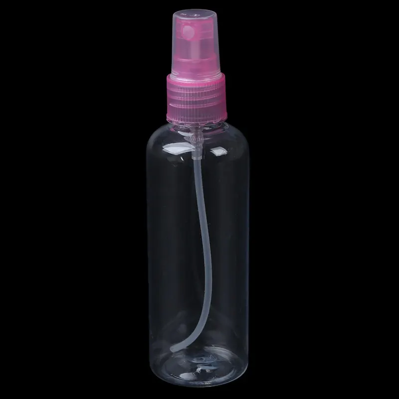 Дорожные розовые прозрачные 100 мл тумана воды косметические спрей бутылки держатели