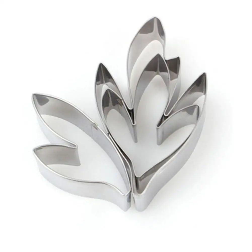 

Adeeing Flower Leaf Pattern Stainless Steel Baking Mold Cutter for Cake Cookie Biscuit Fondant Modeling Shape Decorational Tool