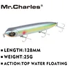 Mr.Charles CMC018 Fishing Lure 128mm/25g Floating Top Water Assorted Colors Popper Wobbler Pencil Lure Hand Lure Fishing Tackle ► Photo 1/6