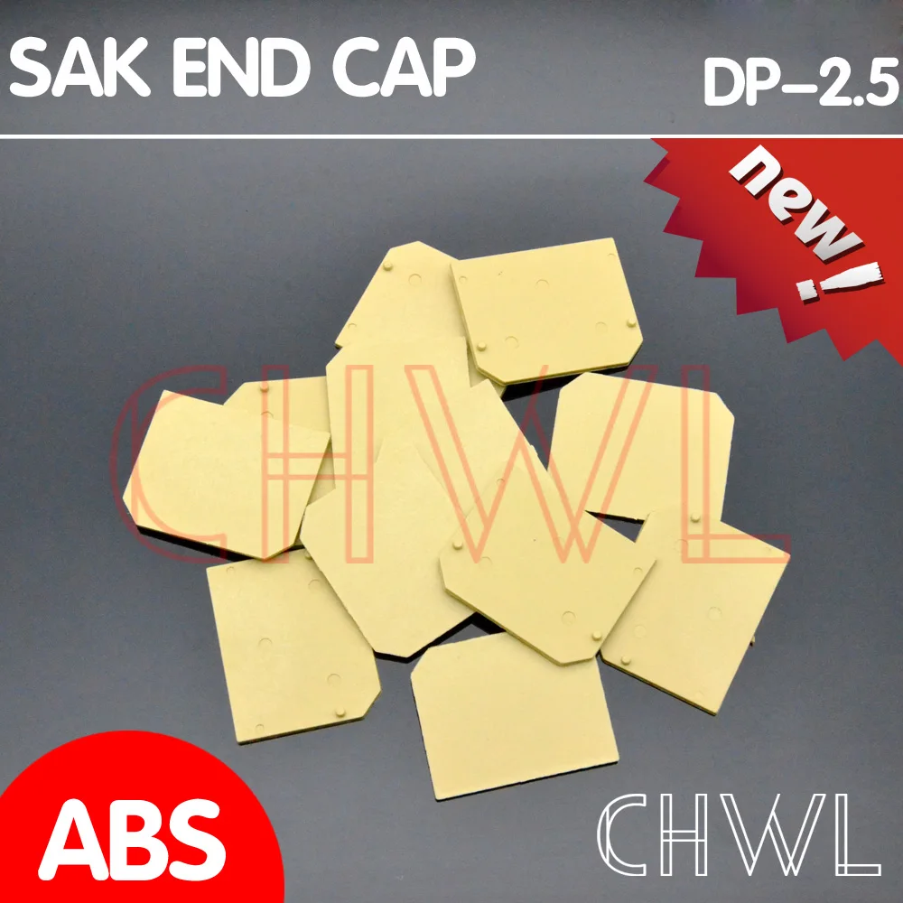 

20pcs/lot DP-2.5 END PLATE Fit For SAK-2.5EN Uneiversal Terminal Blocks End Cap FREE SHIIPING