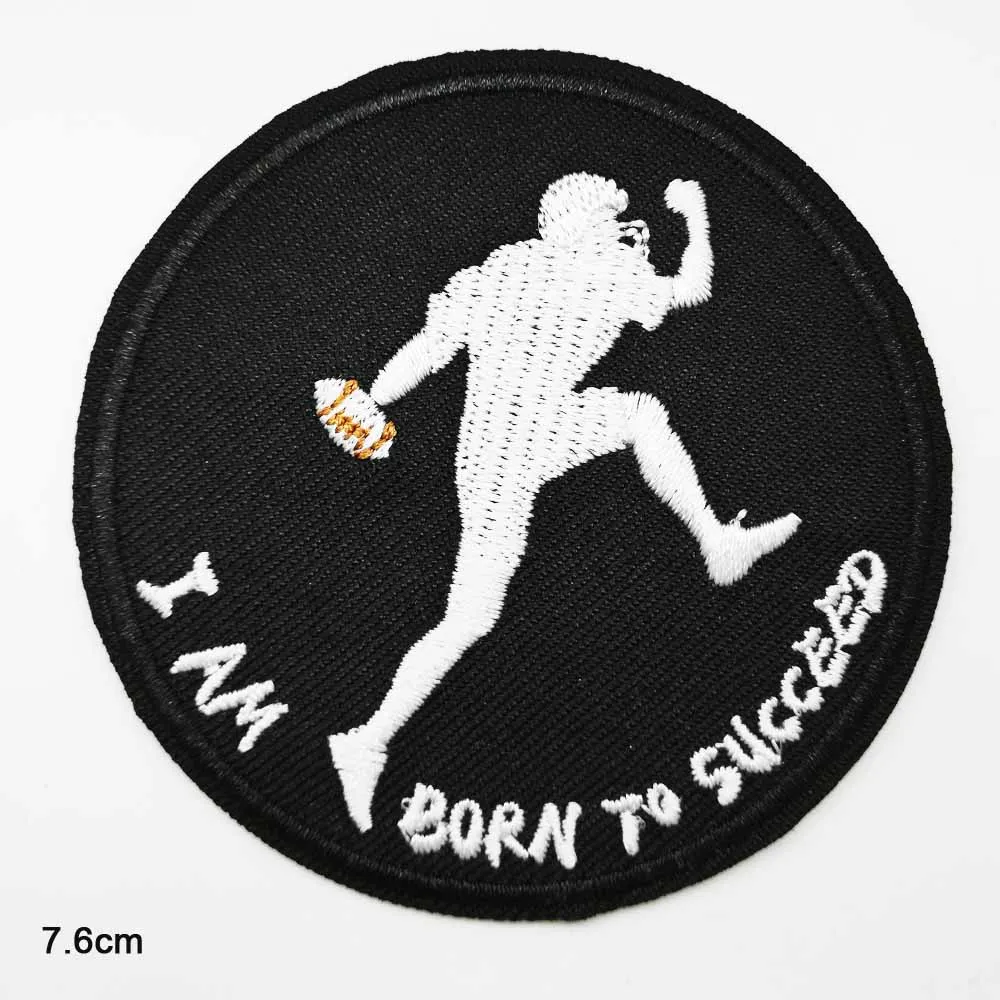 Sports Rugby Iron On Patch Embroidered Clothes Patch For Clothing