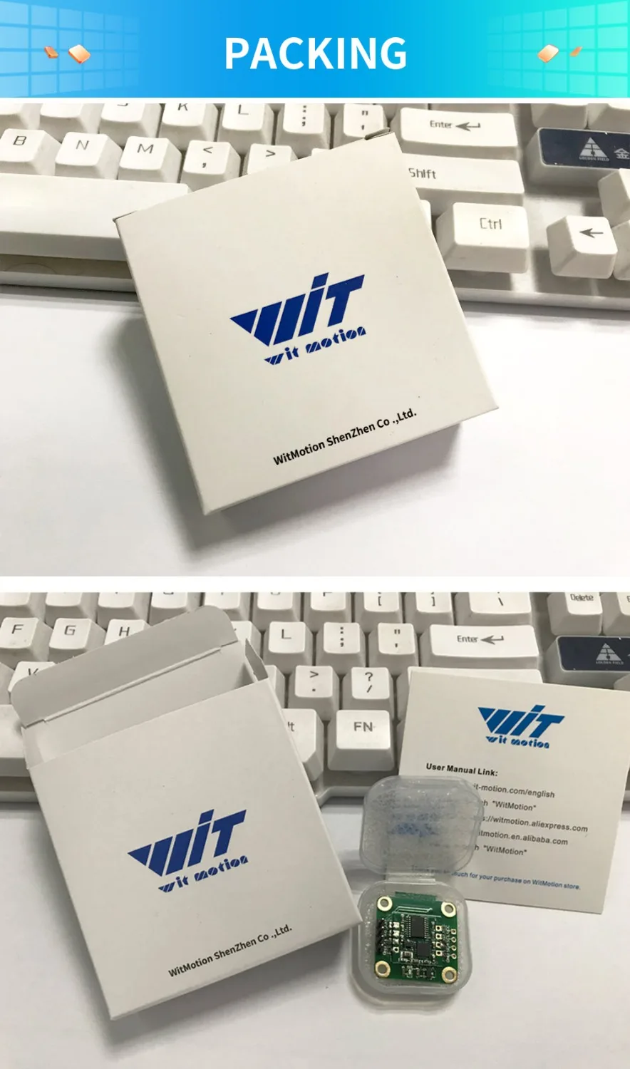Акселерометр WitMotion WT901B AHRS MPU9250 9 осевой 3 осевая угловая скорость (гироскоп)