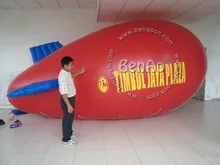 AO097 Free shipping customized logo New 4m Inflatable PVC Blimp / Airship/ Airplane/ inflatable zeppelin helium