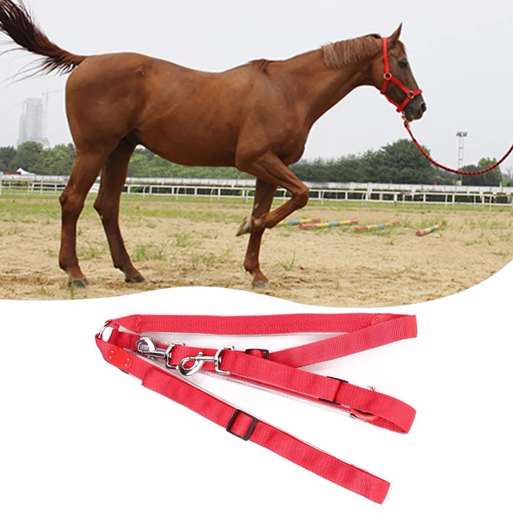Red Light LED Bilateral Flashing Horse Bridle Halter Checkrein