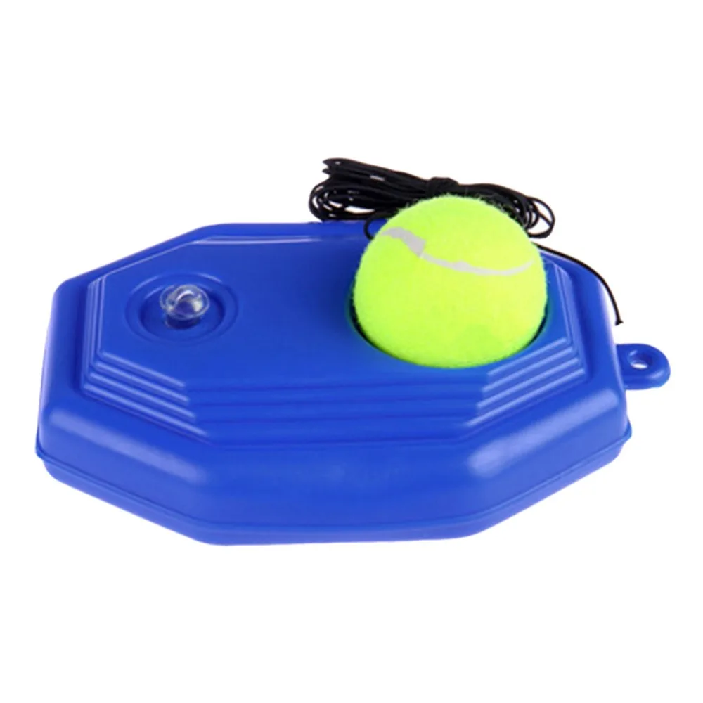 1 шт., синяя пластиковая ракетка, мяч, тренажер для одного тенниса, тренировочная база, эластичное устройство для тренировки тенниса, аксессуары для тенниса