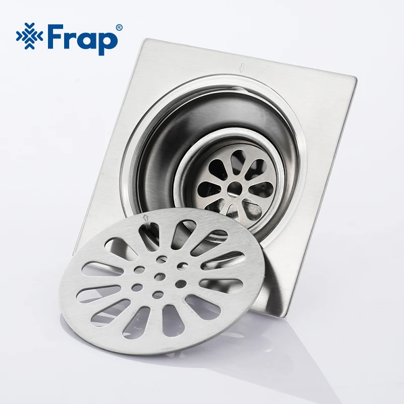 Frap Bathroom Floor Drain Deodorant Waste Drain Strainer Cover Stainless Steel Colander Floor Drains Bathroom Accessories Y38087