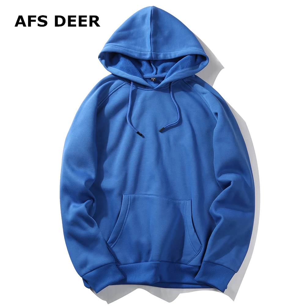 

2018 Men's Sweatshirt Hoodies Winter Thick European Style Fashion Solid Casual Streetwear Man Hoodies Sweatshirt Male 9 Colors