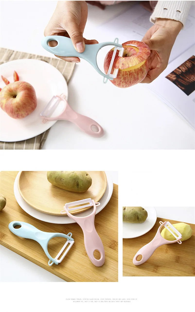 Керамика картофеля пилинг нож для фруктов, нож для очистки овощей Кухня гаджеты огурец apple скребок Керамика Овощечистка Нож