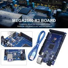 MEGA2560 R3 Improved Version ATmega2560 R3 CH340G USB Board Compatibile with Win7 Win8 with 30CM Data Cable