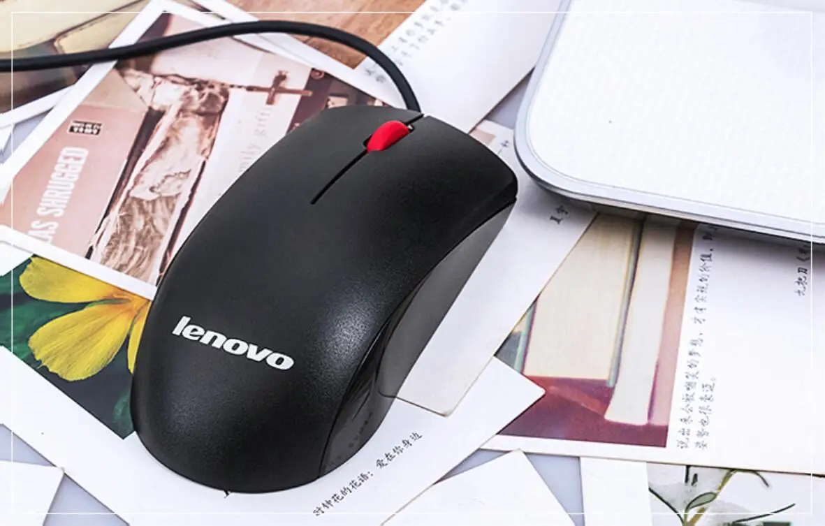 Lenovo проводная мышь Колесо Мини 3D мыши USB мышь M120 1000 dpi USB оптическая для компьютера MAC PC ноутбука