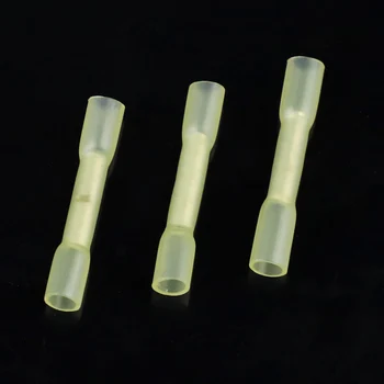 

50PCS BHT0.5 Heat Shrinkable Butt Waterproof Connector 20-22AWG 0.3-0.5mm2 Splice Butt Heat Shrink Tube Joint Crimp Terminal