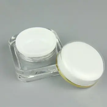 

15g 30g 50g Fashionable Empty Plastic Acrylic Cosmetics Cream Jar, white cosmetic jars F20171223