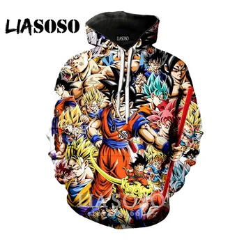 

3D Print Women men Anime kids Dragon Ball Z Ultra Instinct Goku Super Saiyan God Blue Vegeta child hoodies Harajuku hoodie A54