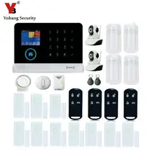 Yobang Security-WIFI/GSM//GPRS Intranet Alarm System Voice Prompts APP Alarmas Smoke Gas Leakage Detector HD Network Camera