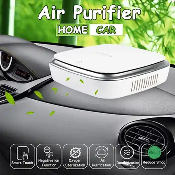 

Car Air Purifier Freshener Portable Negative Ions Air Cleaner USB Fog Cleaner Auto Fresh Air Purifier Oxygen Bar Ozone Ionizer