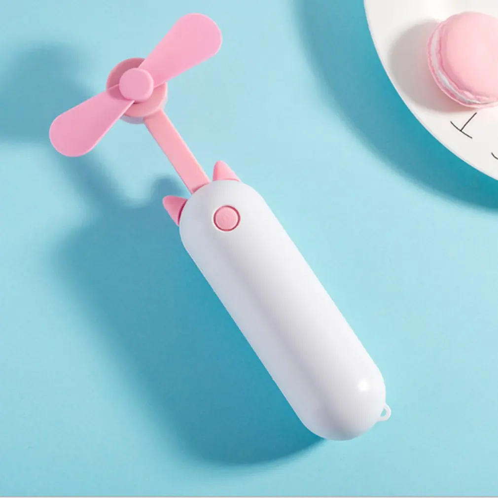 

Portable Carryable Fresh Simple Cute Fans Usb Charging Creative Soft blade Fan Summer Air Vent