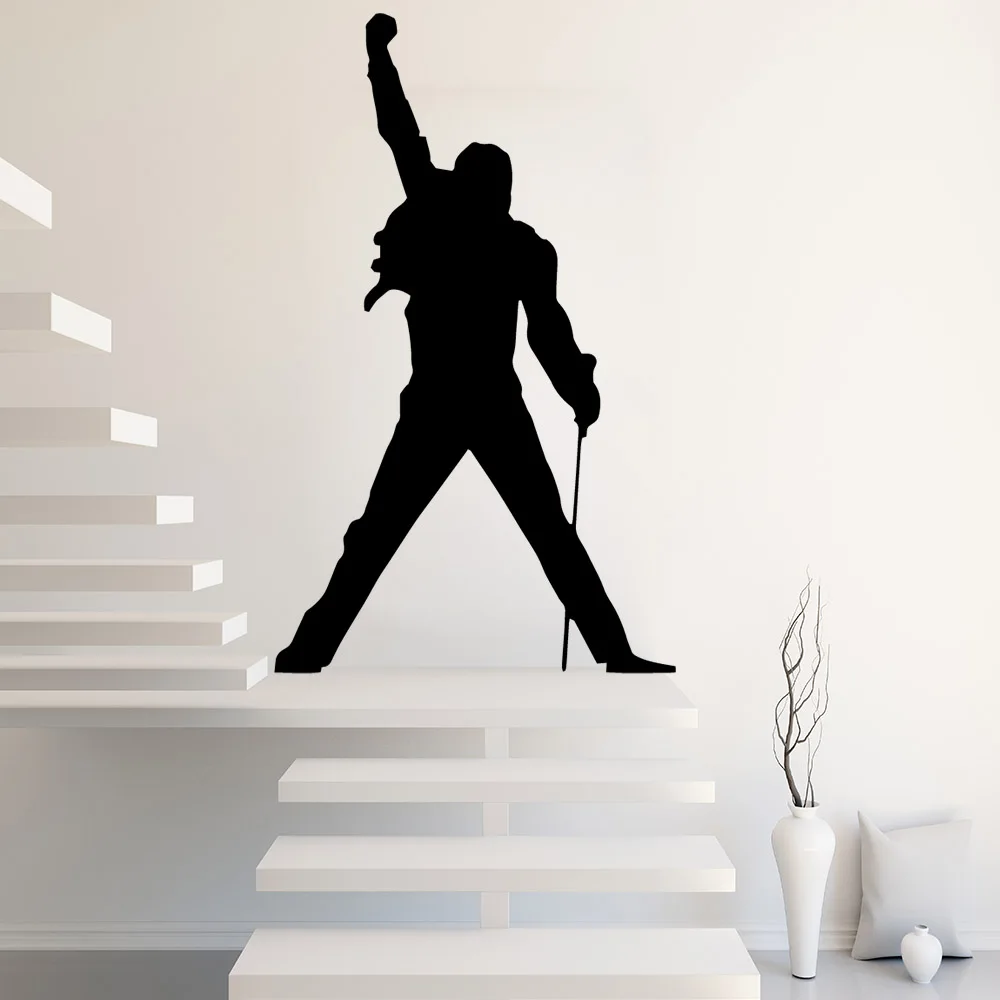 Large Size Freddie Mercury Queen Band Rock Wallpaper House Decoration Wall Sticker For Bedroom Decor Kids Room Wall Decals Wall Stickers Aliexpress