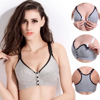 

Portable Buckle Women Breastfeeding Cotton Maternity Bras Push Up Female Feeding Pregnant Nursing Bra Underwear Ladies Panty