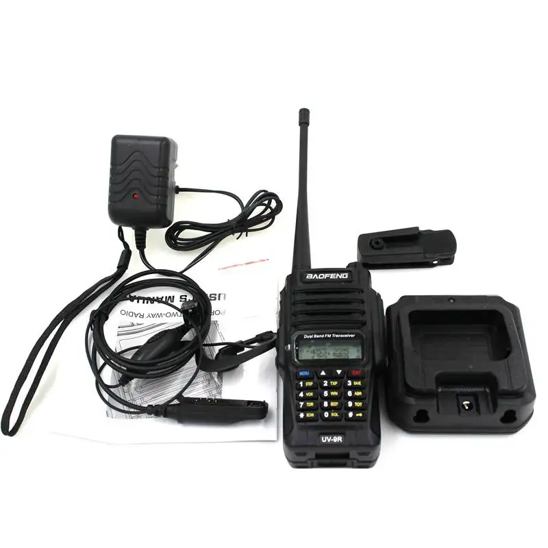 Baofeng UV 9R портативная рация 8 Вт UHF VHF двухполосный IP67 Водонепроницаемый Ham