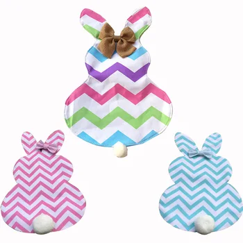 

50pcs/lot free shipping chevron easter garden flag easter decoration canvas with EVA 12*18inch chevron garden flag