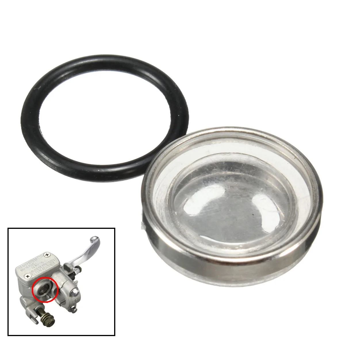18mm Master Brake Cylinder Reservoir Sight Glass Motorcycle Dirt Bike