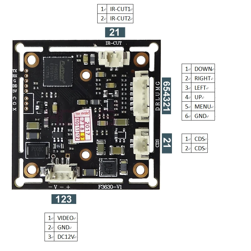 Hokvs 1.3MP 960 P AHD модуль камеры совета CVBS TVI CVI печатная с SC1135 CMOS для видеонаблюдения