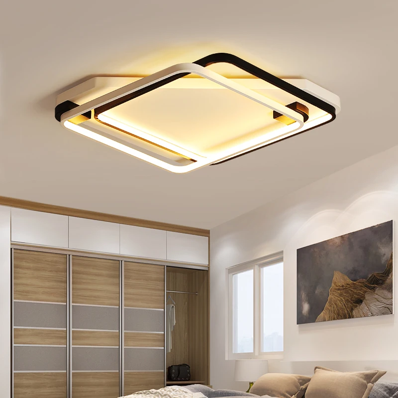 

LICAN Modern led ceiling Chandelier lights for living room Bedroom Study Room Aluminum AC90-265V Dimming Ceiling Chandelier Lamp