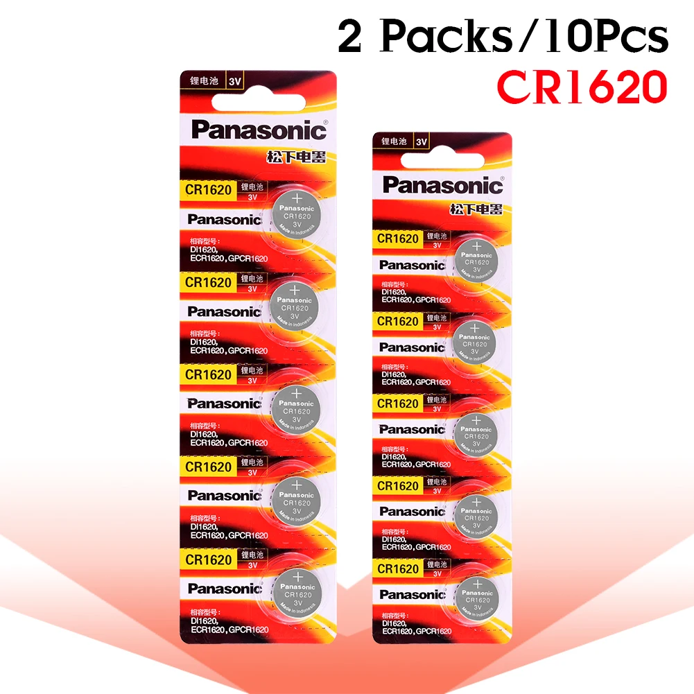 10 оригинальных абсолютно новых батарей для PANASONIC cr1620 3v кнопка батареи батарея для часов компьютера cr 1620