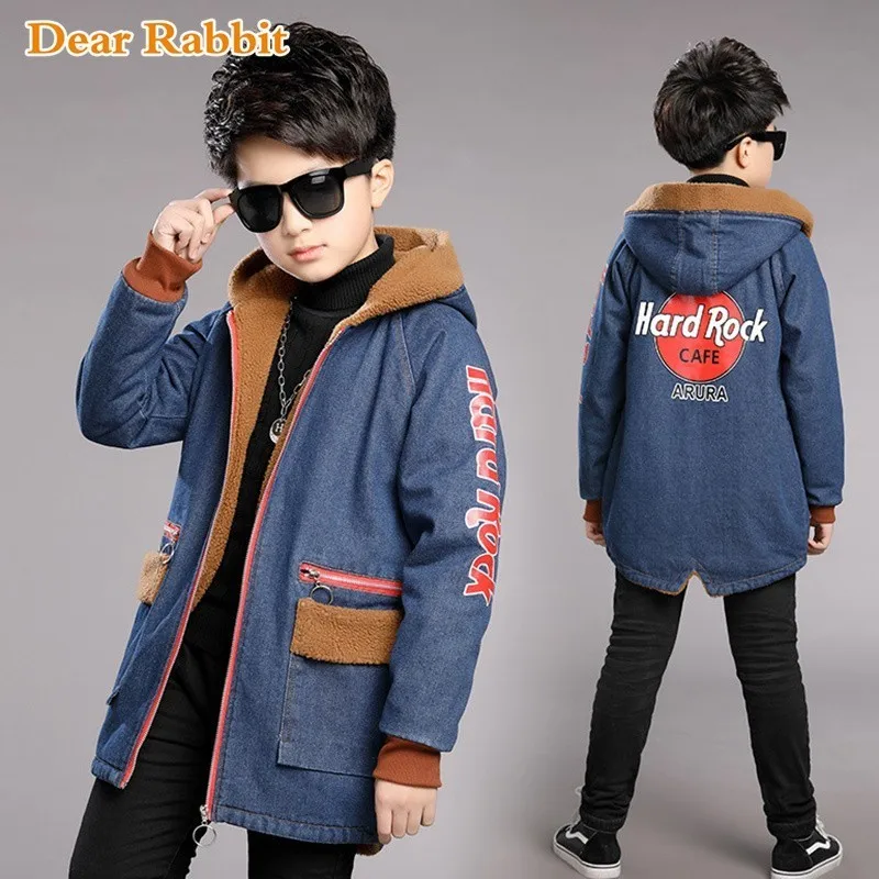 

2019 Children autumn Winter clothes Outdoor Fleece Jackets For Boys Clothing Hooded Warm Outerwear Windbreaker Baby Kids Coats