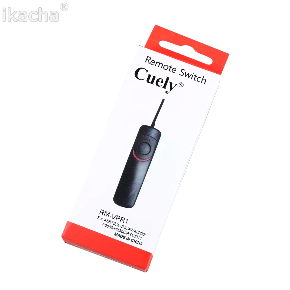 New RM-VPR1 Wired Remote Shutter Release for Sony Alpha A7 A7R A7II A3000 A5000 A6000 SLT-A58 NEX-3NL DSC-HX300 Camera Switch camera remote shutter button,camera remote shutter release