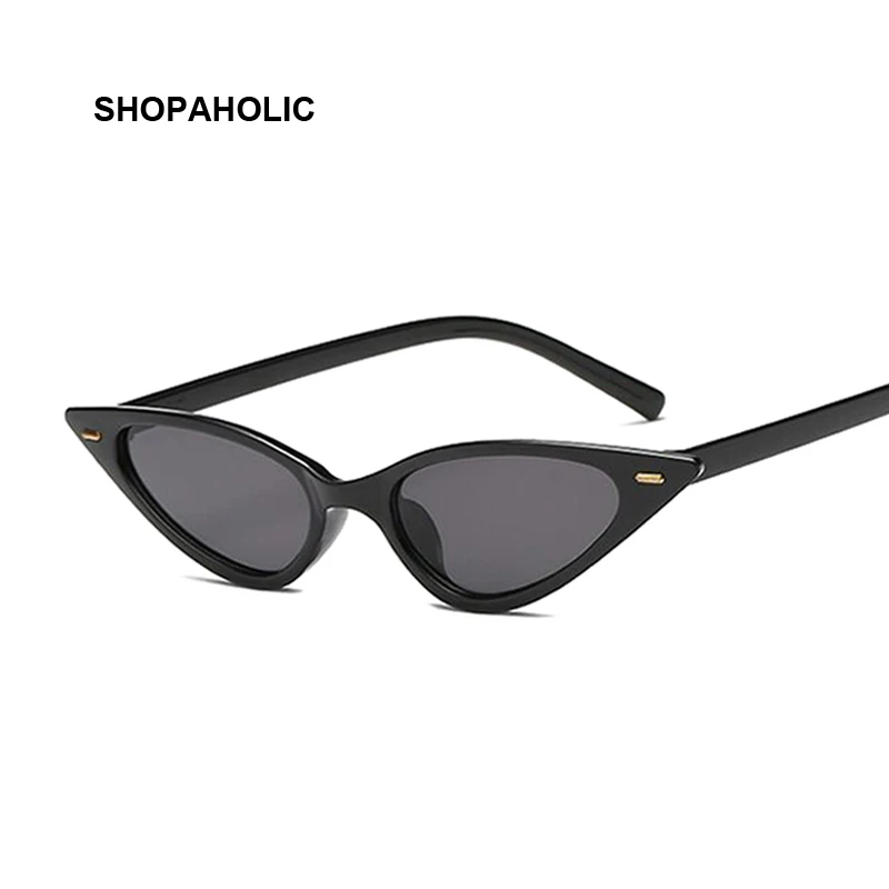 

New Fashion Cute Sexy Ladies Cat Eye Sunglasses Women Vintage Brand Small Black Sun Glasses Female Oculos De Sol Femme