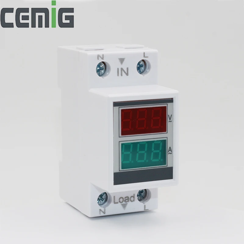 Cemig Din-rail AC напряжение и ток цифровой счетчик двойной дисплей XD37-2042 | Инструменты