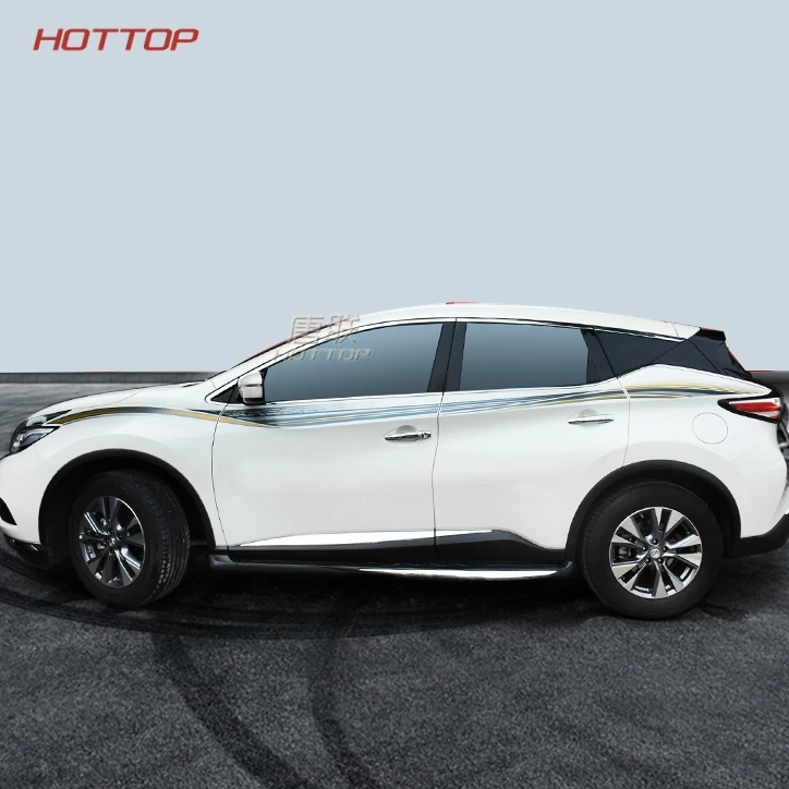 

FIT for Nissan Murano 2016 2017 2018 car color sticker and waistline sticker Auto colored strip