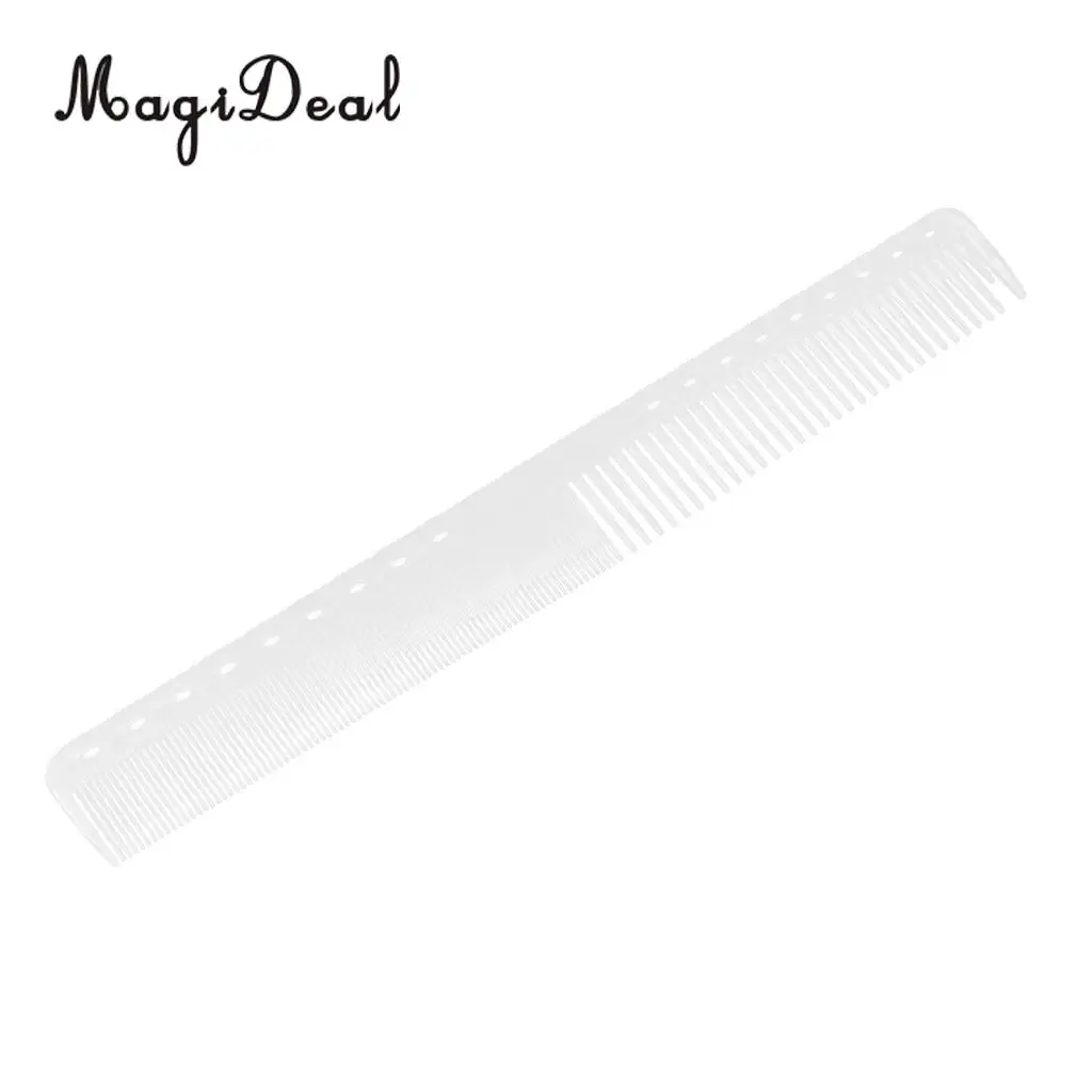 Clear Hair Cutting Comb Barber Hairdressing Hairstyling Salon Plastic Comb
