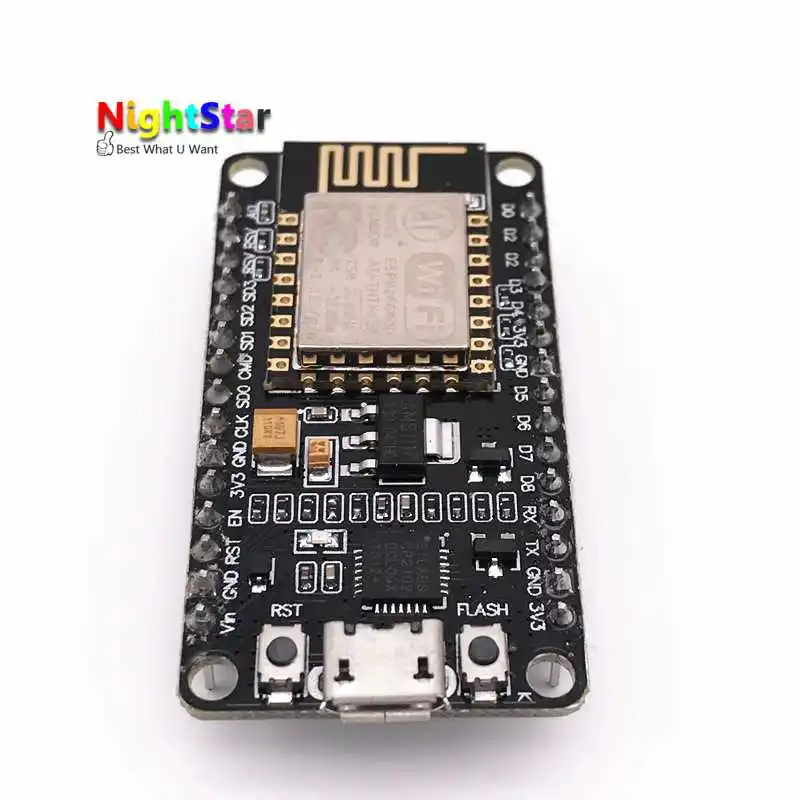 Беспроводной модуль NodeMcu Lua WIFI Интернет вещей макетная плата на основе ESP8266 CH340 /