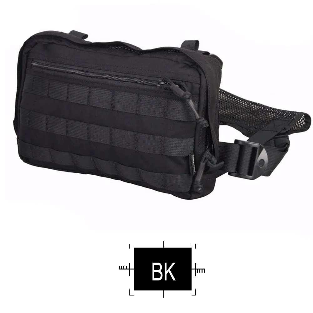 EMERSONGEAR EDC сумка нагрудная сумка Recon сумка для инструментов боевой тактический жилет сумка мультикам черный EM9285 - Цвет: BK