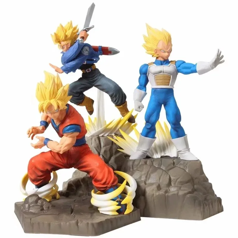 

Anime Dragon Ball Z Son Goku Vegeta Trunks PVC Action Figure Collectible Model doll toy 15~20cm