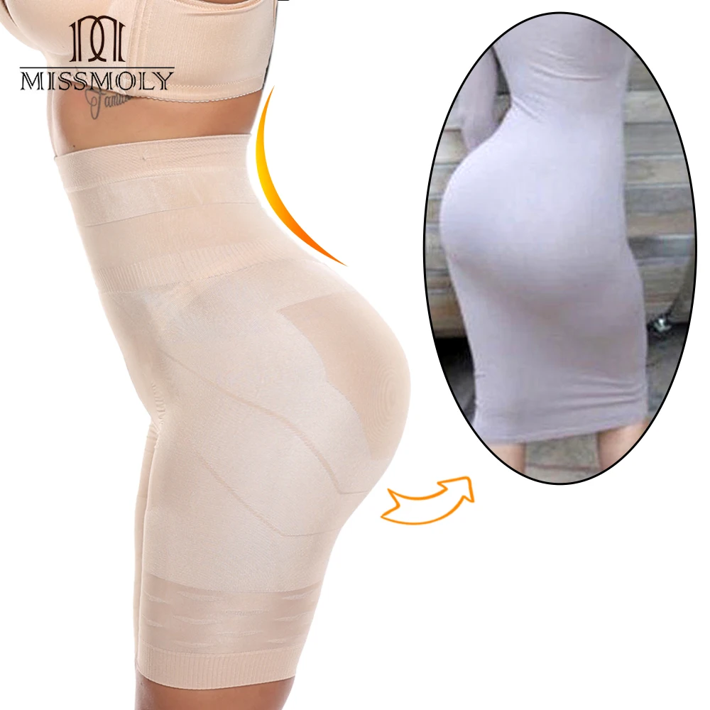 

Body Shaper Women Waist Trainer Tummy Control Panties High Waist Seamless Butt Lifter Enhancer Slimming Underwear Hip Butt Pads