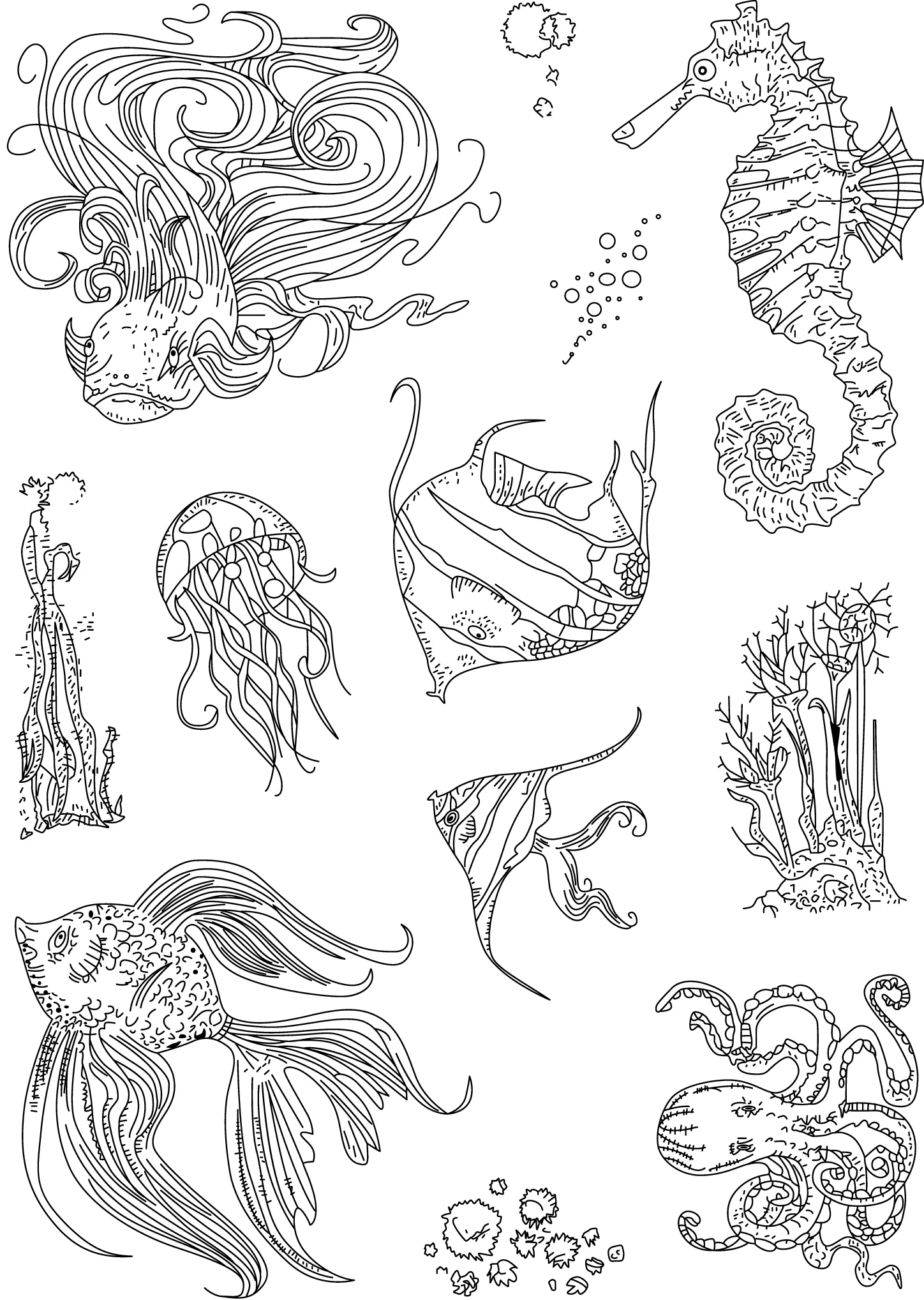 

Sea World Transparent Clear Stamp/Seal for DIY scrapbooking/photo album Decorative clear stamp A0305