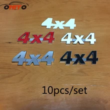 10 шт. металлическое приспособление в 3D 4x4 автомобиля Стикеры подписать Аппликацию для Jeep Cherokee Liberty Rubicon Wrangler задний фонарь автомобиля Тюнинг автомобиля тела Стикеры