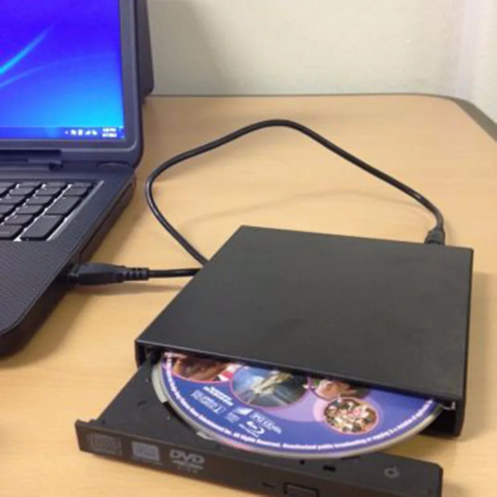 Ultral Thin DVD Drive USB 2.0 Load Optical CD RW DVD Player Drive Burner for PC/Macest Wholesale