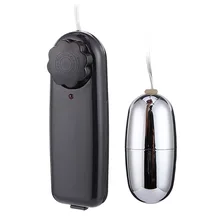 Single Jump Bullet Egg Waterproof Silver Vibrating Massage Vibrator Clitoral G-Spot Stimulators Sex Toys for Women Men